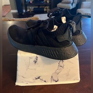 Women’s NMD_R2 Primeknit 'Triple Black' size 7.5